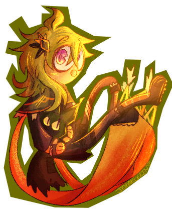 Collei from the game Genshin Impact!